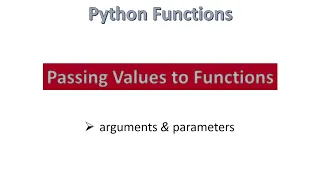 Passing Values to Functions Python Hindi
