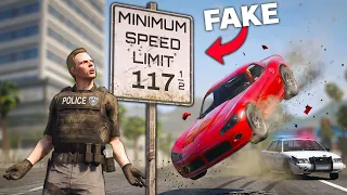 I Made Fake Traffic Signs in GTA RP..