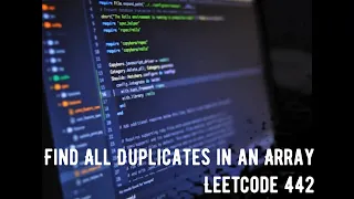 Find All Duplicates in an Array Leetcode 442 Java Brute Force