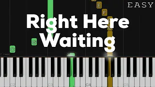 right here waiting richard marx easy piano tutorial