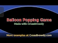 Balloon popping game example made with CrossBrowdy JavaScript Windows 10