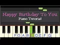Download Lagu Easy Piano Tutorial: Happy Birthday to You! (slow tempo)