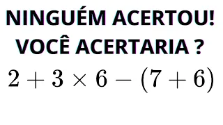MATEMÁTICA BÁSICA - QUAL O VALOR DA EXPRESSÃO❓