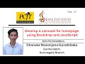 Web Programming Web Project Task 07 Carousel for Homepage Using Bootstrap and JS Java Institute