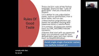 Variable Naming Conventions Python