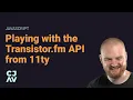Transistor fm API fetch from 11ty