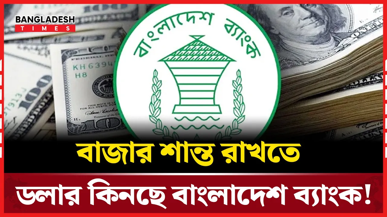 ডলার কিনে মুদ্রাবাজারে স্থিতিশীলতা আনছে বাংলাদেশ ব্যাংক