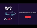 Simple collision hover effect HTML CSS Buttons Series