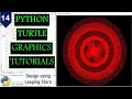 Draw Looping Stars with Python Turtle Python Turtle Graphics Tutorial Draw Designs in Python