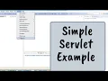 Simple Servlet Example Eclipse and Tomcat