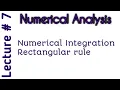 Numerical Integration Rectangular rule