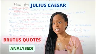 Brutus Character Quotes Word-Level Analysis Julius Caesar GCSE English Literature Revision