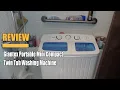 Giantex 2022 Portable Mini Compact Twin Tub Washing Machine Review
