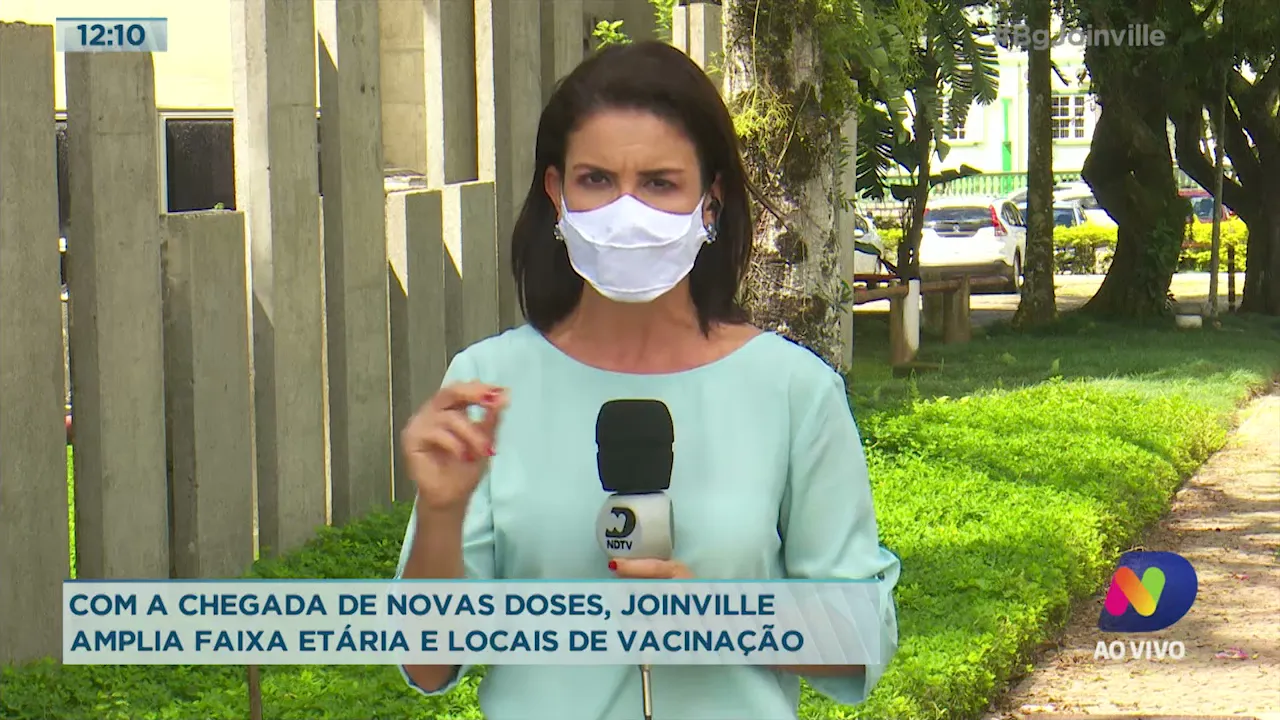 Com a chegada de novas doses, Joinville amplia faixa etária e locais de vacinação