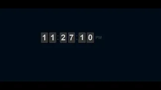 Digital flipclock html css javascript