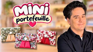Un CERCLE de tissu = un PORTEFEUILLE à 3 compartiments ! (Tuto Couture)