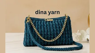 أسهل شنطه كروشيه ممكن تعمليها حتي لو مبتدئه 