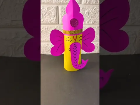 Cute Ganesha craft from can, Creative Craft #ganesh #ganeshchaturthi #viral #diy