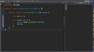 JVT Counter-Controlled while Loop