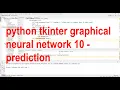 python tkinter graphical neural network 10 - prediction