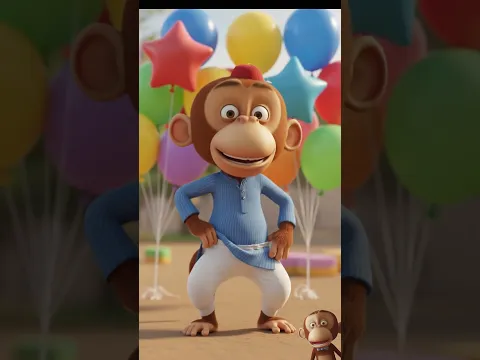 Bander Mama 🐒 Hindi Nursery Rhyme | NooNoo Kids  #Shorts
