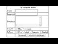 Form Inside Table Using HTML