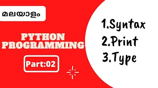 Part 2 Python Malayalam Tutorial For Beginners Python Coding Challenge Aamil world