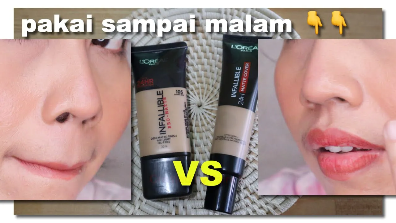 REVIEW JUJUR L’Oreal Paris Infallible 24 Hr Matte Cover Foundation (WEAR TEST pakai masker )