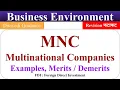 MNC FDI Merits and Demerits of MNC Business Environment Multinational Companies Foreign Direct