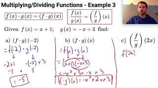 Multiplying and Dividing Functions