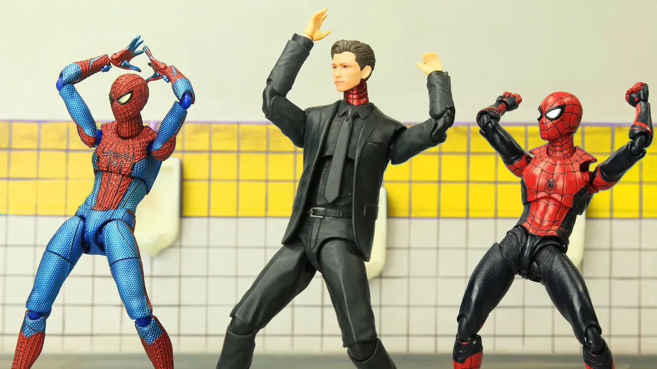 Spider-man vs Venom saves Spider J.J. Jameson in Spider-verse | Figure Stop Motion