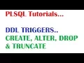 Tutorial PLSQL DDL Triggers with examples
