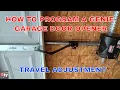 How to set Travel limits on a Genie Garage door opener