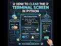 How to Clear Python IDLE Shell Screen The Only Way That Works
