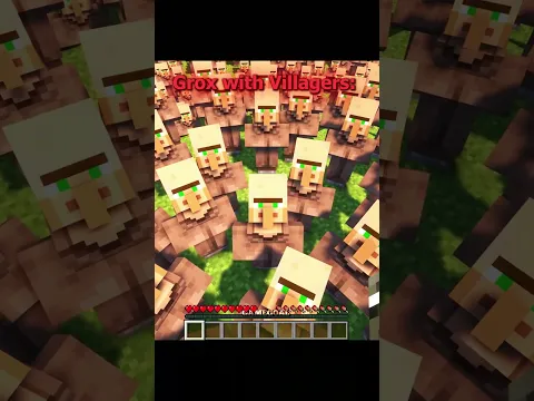 Normal Players vs Grox with Villagers🥶