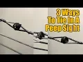 Three Ways To Tie In A Peep Sight