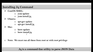 Jq Command Tutorials Video 4 Installation And Jq Command Usage Help By NarendraP 