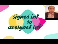 signed int to unsigned int Example