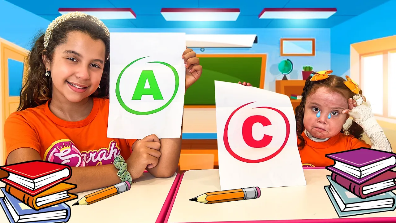 Sarah é uma excelente aluna na escola | Sarah de Araújo