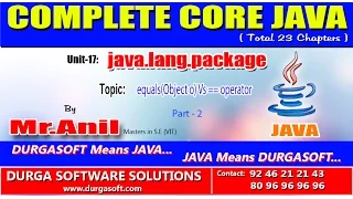Core Java - java lang package