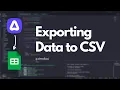 Export Data to CSV Adonis 5 Guide