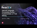 Natural Language Processing Series Fundamentals of Text Mining