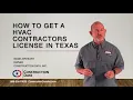 How to Get a Texas HVAC License