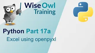 Python Part 17a - Excel using openpyxl