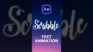 scribble text animation after effects tutorial