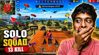 WOODPECKER+MAG7💪99% Headshot🎯13 Kill⚡| Solo Vs Squad Full Gameplay | Freefire