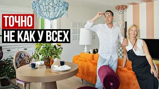 КВАРТИРА-КАЛЕЙДОСКОП 90 м² ДЛЯ СЕМЬИ С КОТОМ: продуманная кухня, 2 санузла и кабинет на балконе