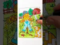 Colorful scarecrow