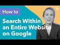 How to Search Within an Entire Website on Google Guide