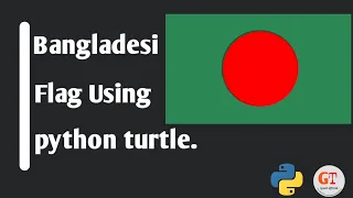 draw Bangladesh Flag Using python turtle graphic python turtle graphic Great
